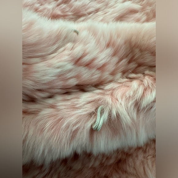 Pink Knitted Rabbit Stole - Picture 4 of 6